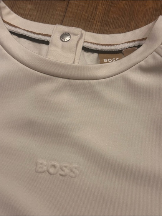 Boss Other - BOSS Cream and Neckline Logo Beautiful top